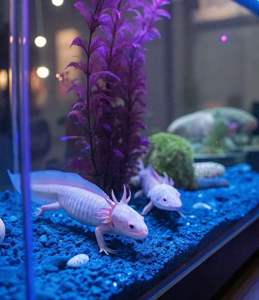 برای Axolotl و آبزی ها